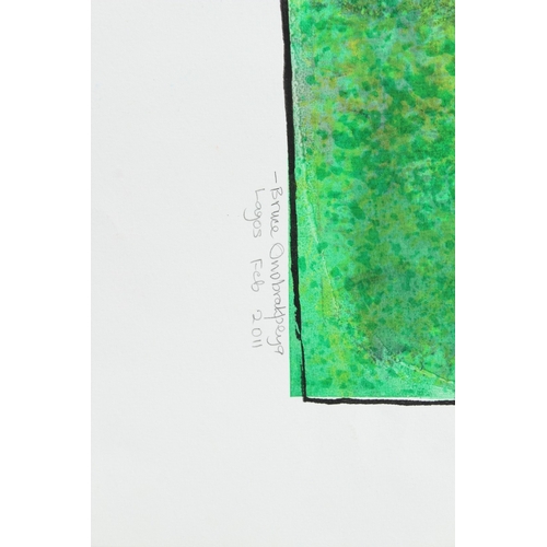 291 - BRUCE ONOBRAKPEYA (1932 NIGERIA)  'Mother and Child'  serigraph / screenprint 3/75  signed and inscr... 