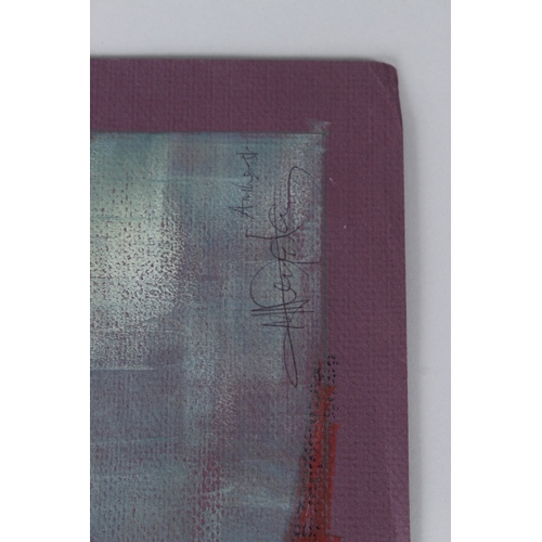 295 - MURAINA OYELAMI (b.1940)  'Pensive Mood II'  oil on paper  signed  unframed  60 x 43cm image