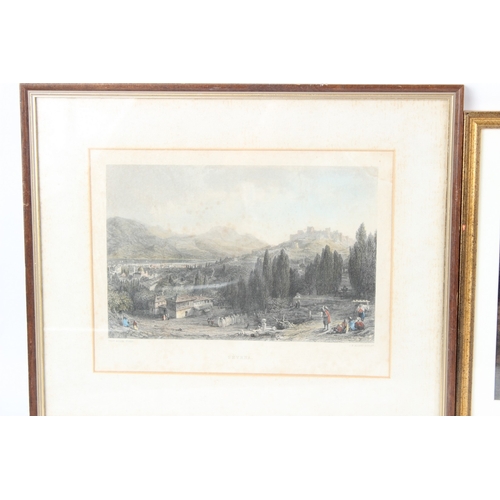 37 - J B ALLEN AFTER THOMAS ALLOM (1804-1872)  'Smyrna'  engraving  21 x 28cm  J T WILLMORE AFTER F DANBY... 