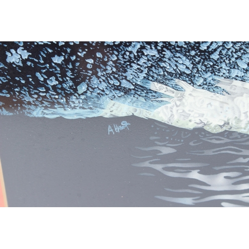 38 - AURIOL ANNETTE HART (d.2009)  Mute swan  gouache and watercolour  signed  28 x 38cm