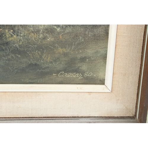 54 - J. CAESAR SMITH (1930-2021)
Gypsy caravan on a track through woodland
oil on canvas
signed and dated... 