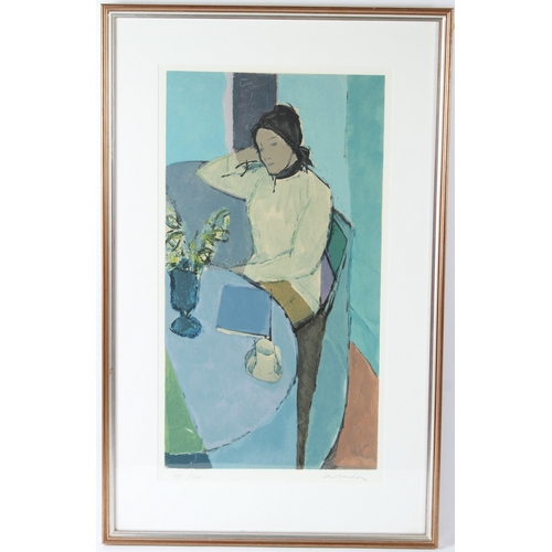 64 - ALDO SALVADORI
Lady seated at a table
screenprint
signed in pencil
numbered 109/200
63 x 34cm (image... 