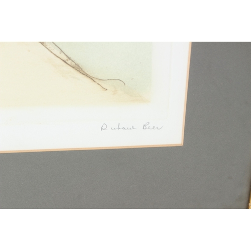 66 - RICHARD BEER  'Magdalen Bridge'  colour etching  signed in pencil, titled and inscribed  'artist's p... 