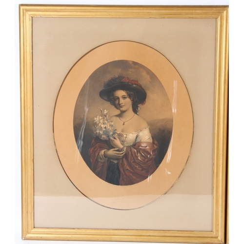 77 - W T DAVEY AFTER CHARLES BAXTER  'Lilies' and 'Heartsease'  pair of hand coloured engravings (a/f)  p... 