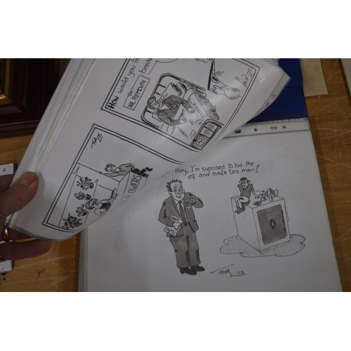 439 - A collection of cartoons by Tom.