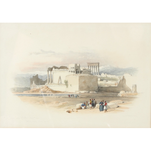 100 - AFTER DAVID ROBERTS (1796-1864)  Two Middle Eastern views,  coloured lithographs  24 x 35cm and 23 x... 