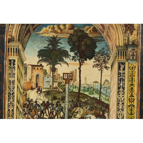 101 - AFTER PINTURICCHIO (1454-1513)  'The betrothal of Frederick III'  printed copy of an Italian fresco ... 