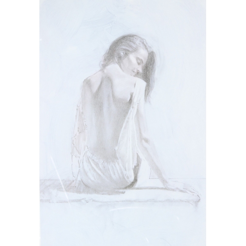 111 - CONTEMPORARY SCHOOL  'Déshabillé I' and 'Déshabillé II'  pair of prints 177/500  blindstamped and si... 