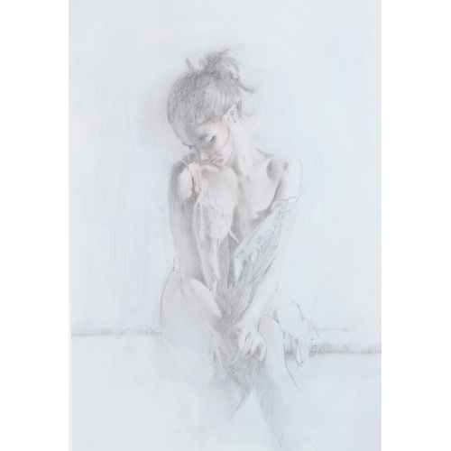 111 - CONTEMPORARY SCHOOL  'Déshabillé I' and 'Déshabillé II'  pair of prints 177/500  blindstamped and si... 