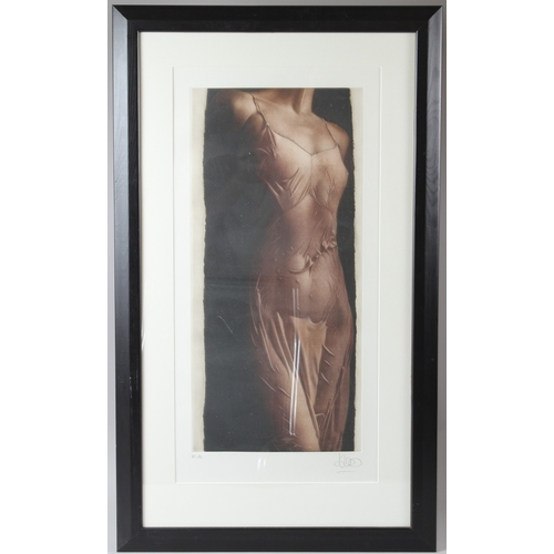113 - WILLI KISSMER (1951-2018)  Woman in a negligee  print  signed in pencil  57.5 x 27cm