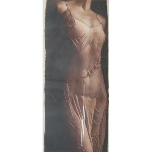 113 - WILLI KISSMER (1951-2018)  Woman in a negligee  print  signed in pencil  57.5 x 27cm
