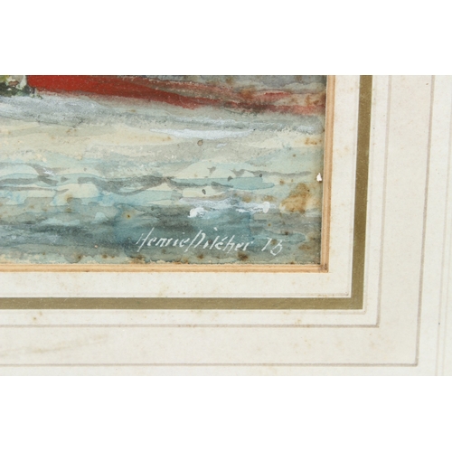 182 - HENRIE PITCHER (19TH CENTURY)
'Billingsgate'
River Thames view
watercolour
signed and inscribed, dat... 