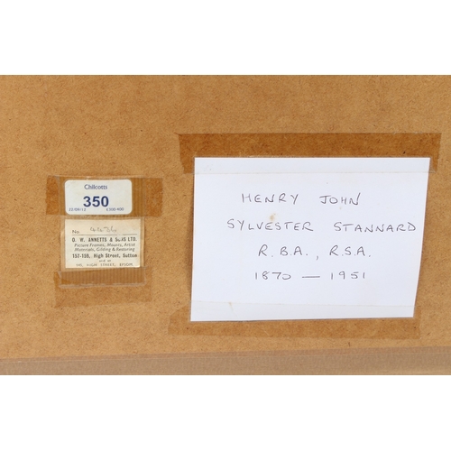 184 - HENRY JOHN SYLVESTER STANNARD (1870-1951)  Landscape with cottage and stream  watercolour  signed  2... 