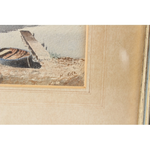 192 - H SILK  'Loch Earn Perthshire'  watercolour  signed  10.5 x 7.5cm