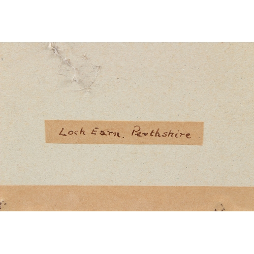 192 - H SILK  'Loch Earn Perthshire'  watercolour  signed  10.5 x 7.5cm