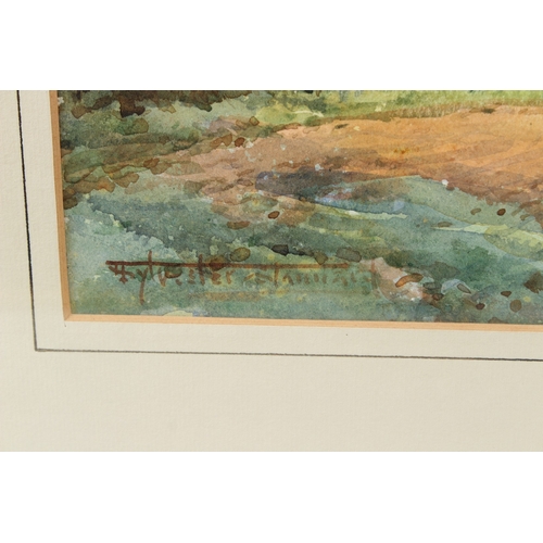 196 - HENRY JOHN SYLVESTER STANNARD (1870-1951)  Landscape with distant church  watercolour  signed  26.5 ... 