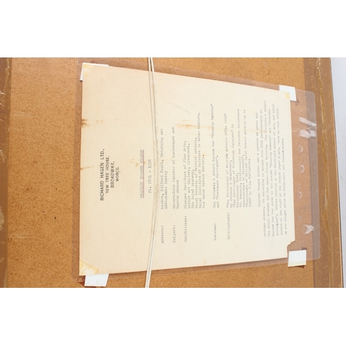 197 - CHARLES EDWARD WILSON (1854-1941)  Cattle beside a barn  watercolour  signed with initials  25.5 x 3... 