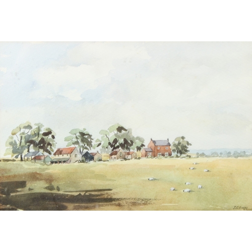 198 - J C ECCLES  'Musterfield, Mickley, Ripon'  watercolour  signed  24 x 35cm