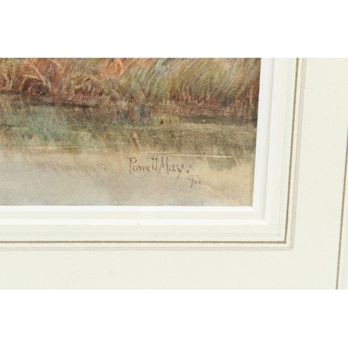 213 - ARTHUR POWELL MAY (1824-1900)  River landscape  watercolour  signed and dated '93  23 x 35cm