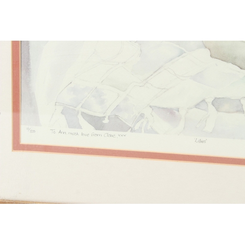 220 - CLARE HACKNEY  'Lillies'  colour print 10/500  signed and inscribed in pencil  70.5 x 50cm image