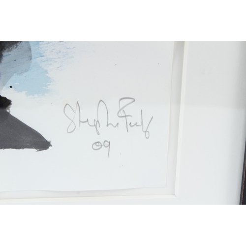 222 - STEPHEN FARTHING (1950)  'Memory #16'  Maori Face series  watercolour  signed, inscribed and dated '... 