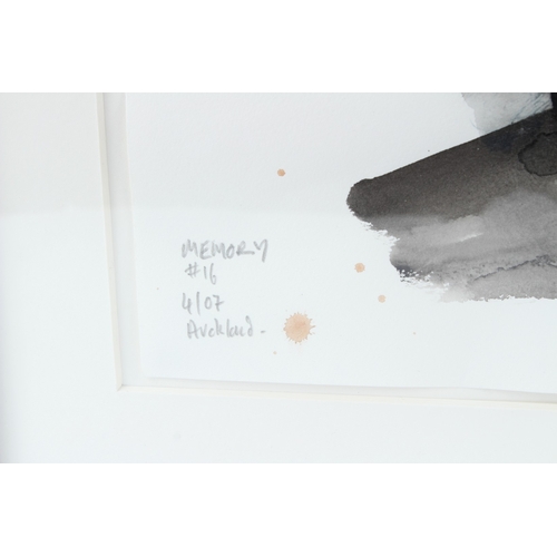 222 - STEPHEN FARTHING (1950)  'Memory #16'  Maori Face series  watercolour  signed, inscribed and dated '... 