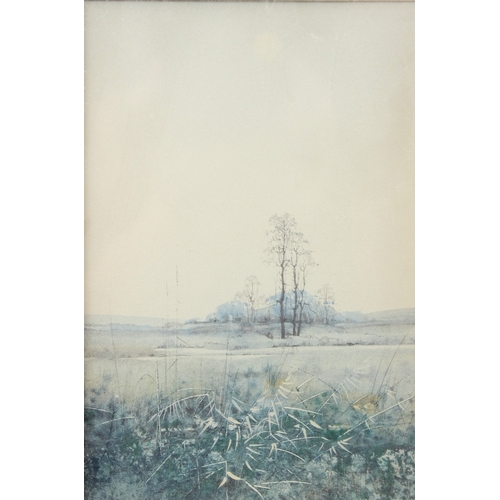 225 - WILLIAM NEAL (b.1947)  'Surrey Landscape'  watercolour  14 x 9.5cm