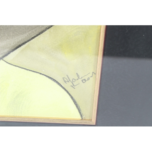 231 - ALBERT LOUDEN (b.1943)  House on a hill  pastel on paper  signed  44 x 34cm