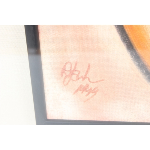 233 - ALBERT LOUDEN (b.1943)  Two figures  mixed media on canvas  signed and dated 1999  60 x 50cm