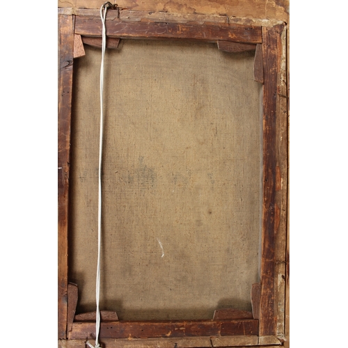 305 - 19TH CENTURY SCHOOL  Cattle grazing in an orchard  oil on canvas  signed indistinctly  41 x 59cm