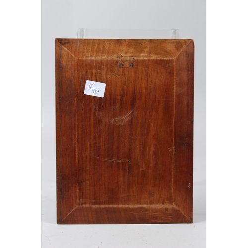 317 - SOUTH AMERICAN SCHOOL  Semi naked woman  oil on panel  unframed  29 x 21.5cm