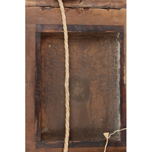 318 - MARITIME SCHOOL (19TH CENTURY)  Fishing boats at sea  oil on canvas  signed indistinctly  19.5 x 25c... 