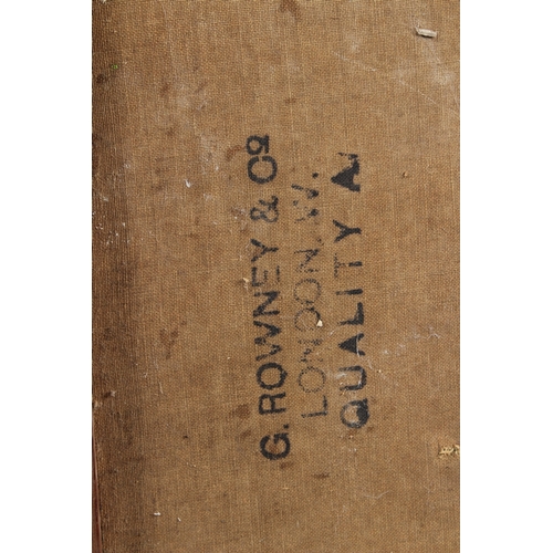 337 - EXPRESSIONIST SCHOOL  Crucifixion  oil on canvas  signed indistinctly  unframed  46 x 25.5cm