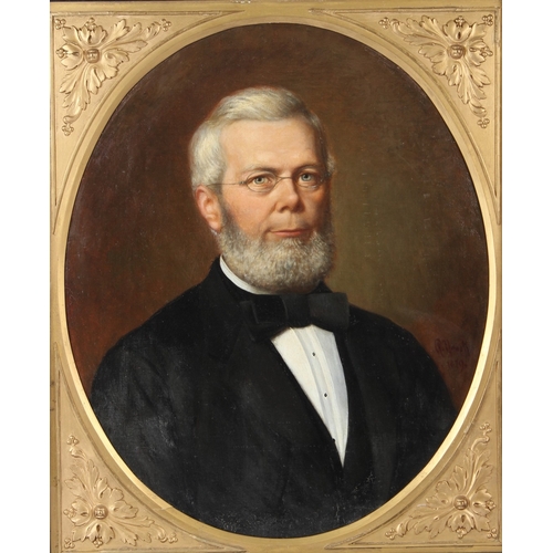 339 - EUROPEAN SCHOOL (19TH CENTURY)  Head and shoulder portrait of a gentleman  reputed to be Andrew Vari... 