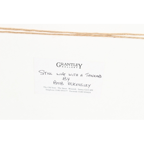 342 - BOB ECKERSLEY  'Still Life with a Tankard'  oil on board  signed  24.5 x 33.5cm