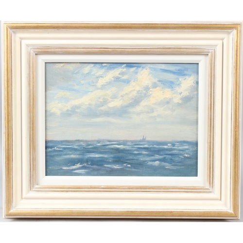 354 - MARITIME SCHOOL  Seascape  oil on board  20 x 26.5cm
