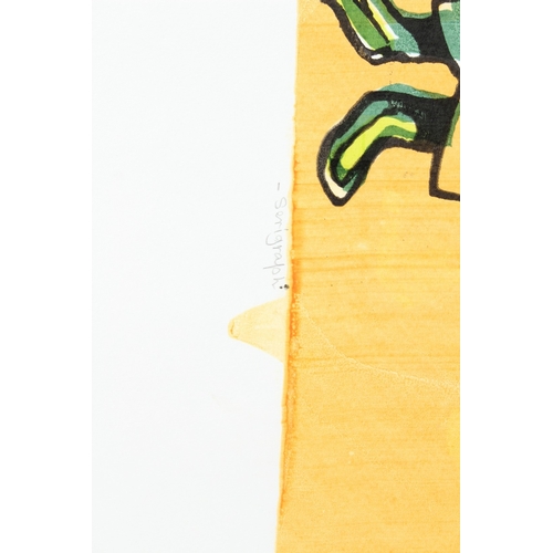 68 - BRUCE ONOBRAKPEYA (1932 NIGERIA)  'Okuku (Hair Dress)'  serigraph / screenprint 8/75  signed and ins... 