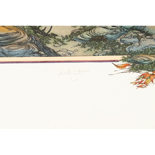 69 - GRAHAM ILLINGWORTH (1953)  'Covert Glance'  Pause for Thought'  'Mardi Gras'  Three silkscreen print... 