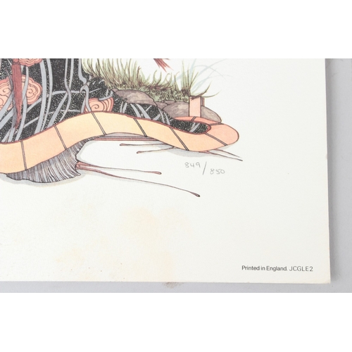 69 - GRAHAM ILLINGWORTH (1953)  'Covert Glance'  Pause for Thought'  'Mardi Gras'  Three silkscreen print... 