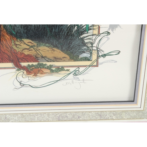 70 - GRAHAM ILLINGWORTH (1953)  'The Encapsulation of a Spirit'  silkscreen print 221/295  signed  75 x 5... 