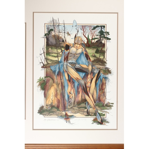 71 - GRAHAM ILLINGWORTH (1953)  'Act of Benevolence'  triptych silkscreen print 12/25  central panel 70 x... 