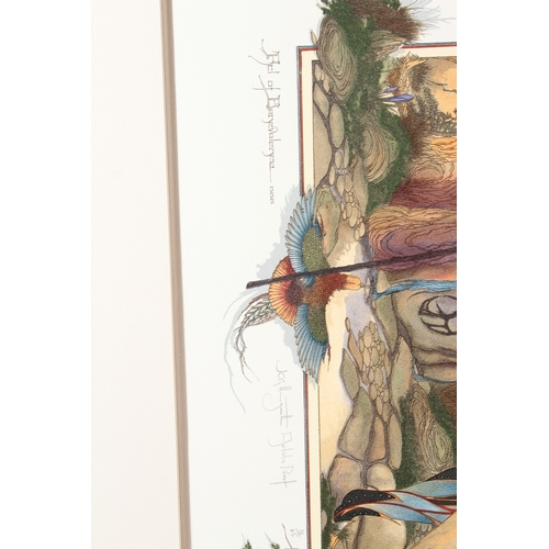 71 - GRAHAM ILLINGWORTH (1953)  'Act of Benevolence'  triptych silkscreen print 12/25  central panel 70 x... 