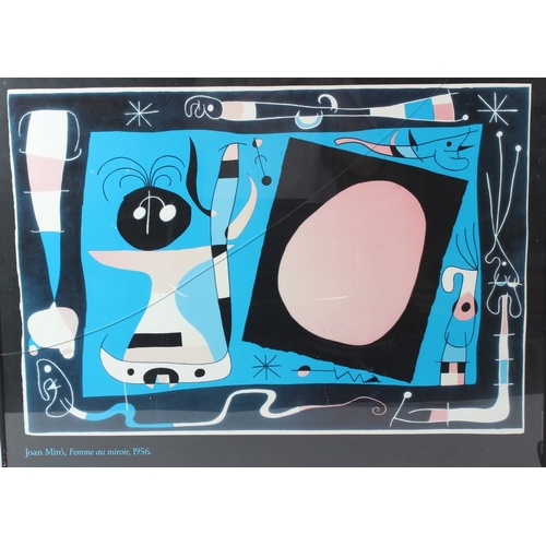 79 - AFTER JOAN MIRO  'Femme au miroir 1956'  colour print  Collections Particuliere Editions Hazen Paris... 