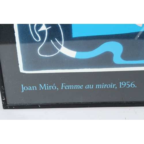79 - AFTER JOAN MIRO  'Femme au miroir 1956'  colour print  Collections Particuliere Editions Hazen Paris... 