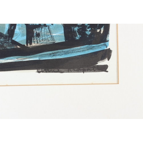 82 - ANNE REDPATH  'A Corsican Village'  lithograph on watermarked paper  signed in the print  unframed (... 