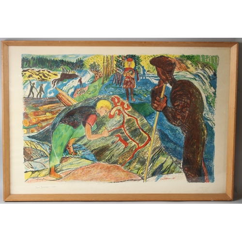 83 - SVEN ERIXSON (SVEN X:et ERIXSON)
'Fornforskare' (archaeologist)
lithograph
signed in pencil and date... 