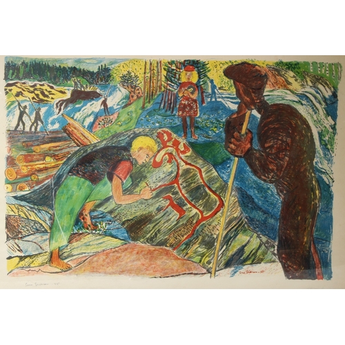 83 - SVEN ERIXSON (SVEN X:et ERIXSON)
'Fornforskare' (archaeologist)
lithograph
signed in pencil and date... 