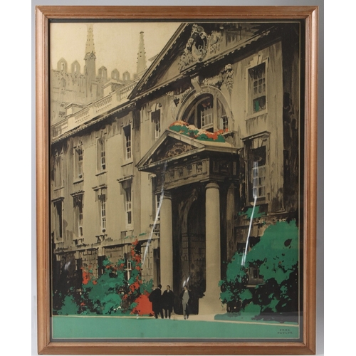 84 - FRED TAYLOR  'Cambridge on the London and North Eastern Railway'  colour lithographic poster  text o... 