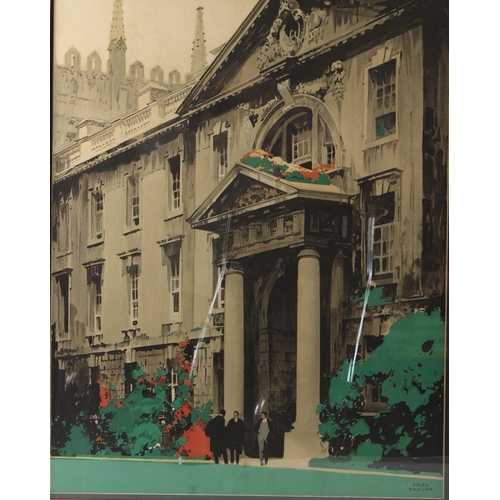 84 - FRED TAYLOR  'Cambridge on the London and North Eastern Railway'  colour lithographic poster  text o... 