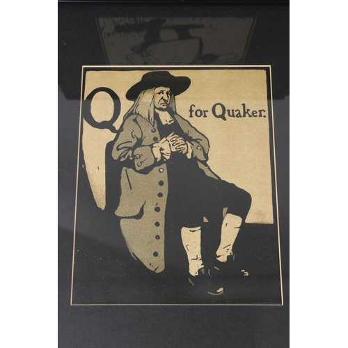 86 - WILLIAM NICHOLSON  'Y is for Yokel'  colour lithograph  and three others from the Alphabet Series  e... 